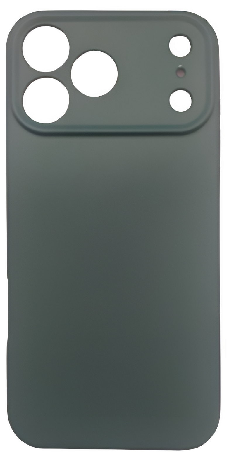 Forcell iPhone 17 Pro Max Soft Touch Θήκη Σιλικόνης - Dark Green