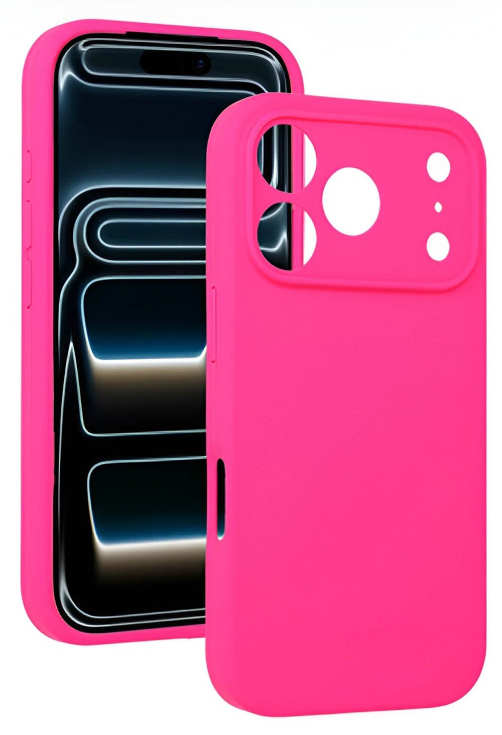 Forcell iPhone 17 Pro Max Soft Touch Θήκη Σιλικόνης - Fuchsia