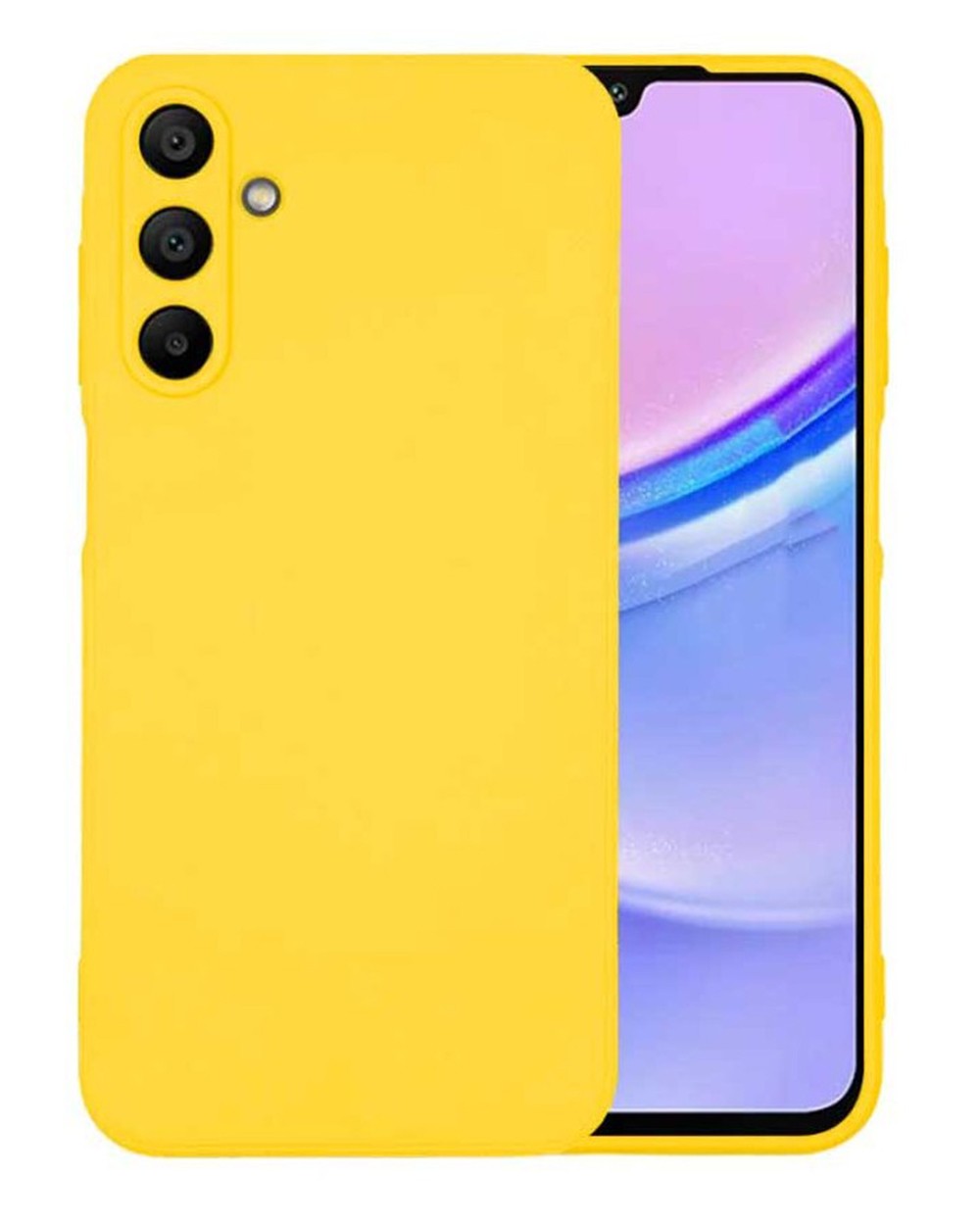 Forcell Samsung Galaxy A24 5G/4G Soft Touch Θήκη Σιλικόνης - Yellow