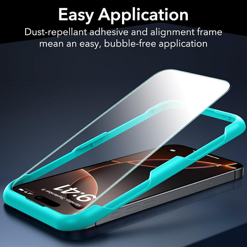iPhone 17 Pro Max ESR Classic Screen Protector 3 Pack Προστασία Οθόνης με Μαύρο Περίγραμμα Full Face Tempered Glass