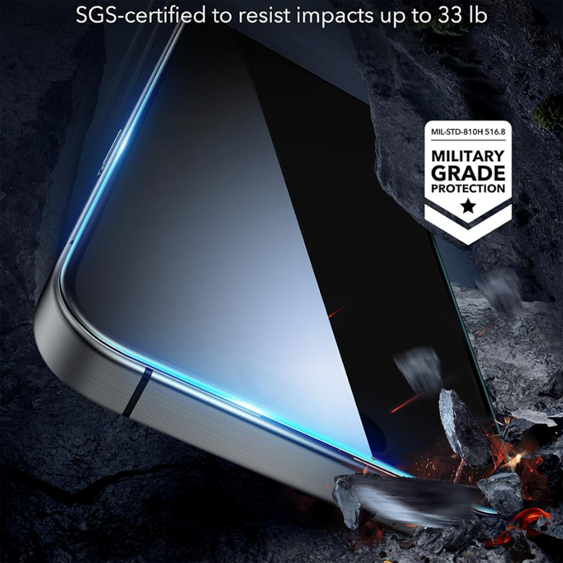 iPhone 17 Pro Max ESR Classic Screen Protector 3 Pack Προστασία Οθόνης με Μαύρο Περίγραμμα Full Face Tempered Glass