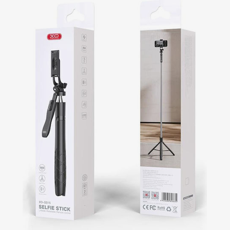 XO-SS15 Selfie stick με Bluetooth Μαύρο