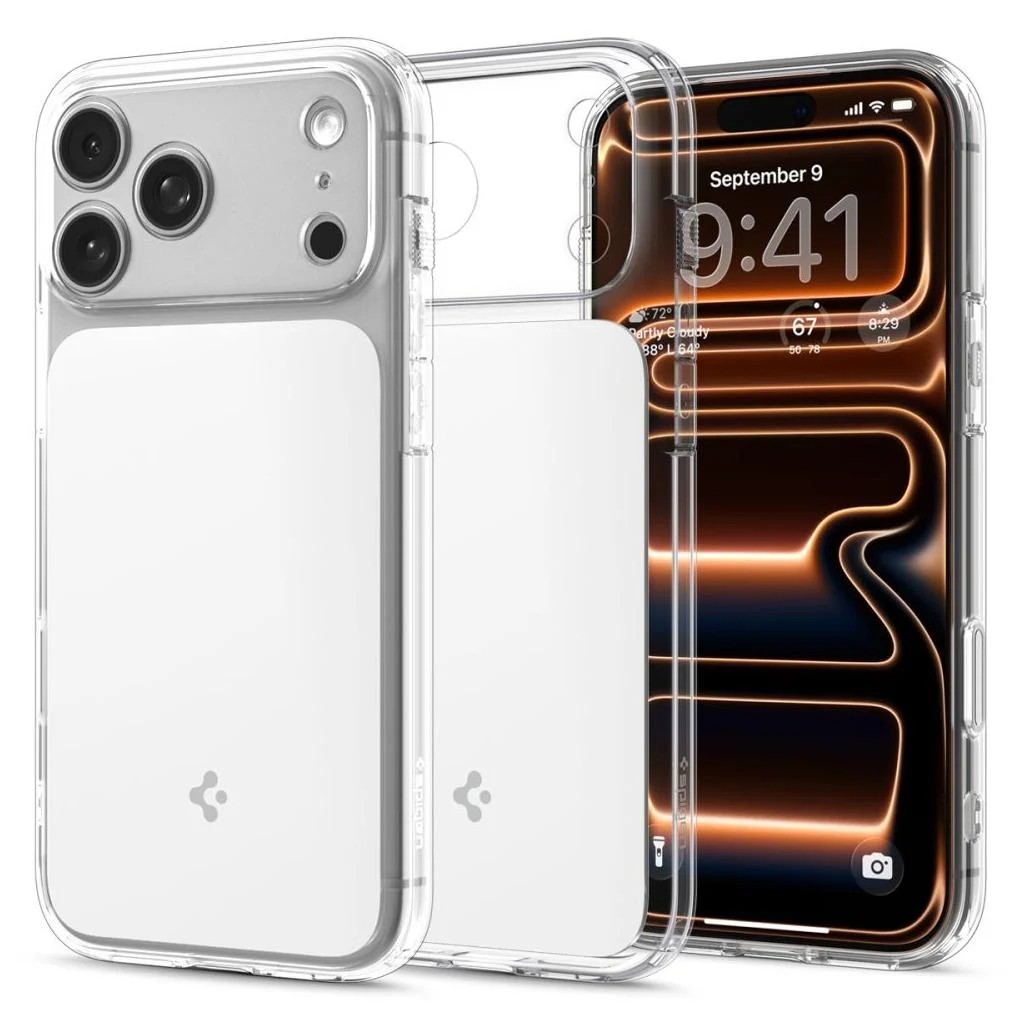 Spigen iPhone 17 Pro Max Ultra Hybrid T MagFit Θήκη Με Πλαίσιο Σιλικόνης Διάφανη - White