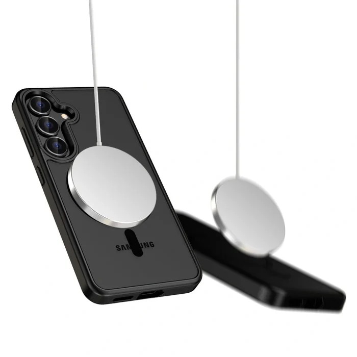 TECH-PROTECT Samsung Galaxy A56 5G Magsafe Magmat Θήκη Με Πλαίσιο Σιλικόνης Φιμέ - Matte Black