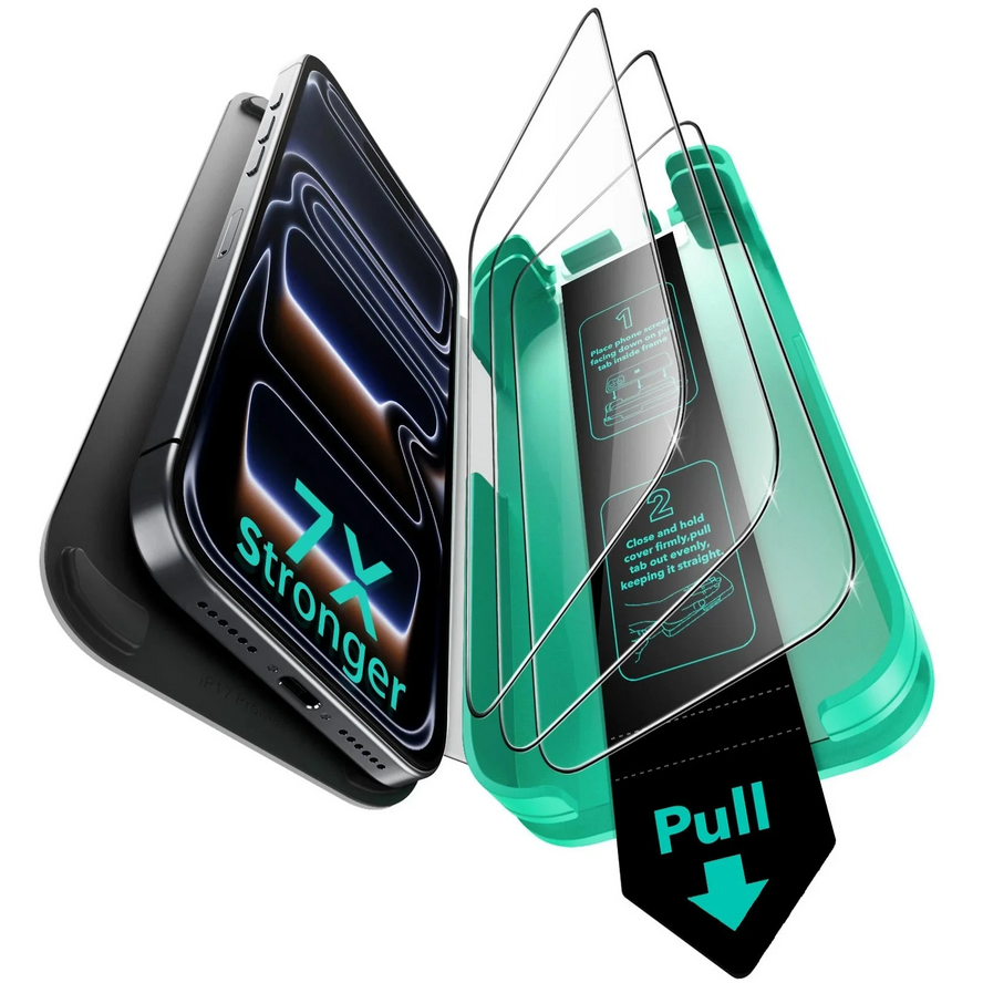 iPhone 17 Pro Max ESR UltraFit Armorite Pro Screen Protector Προστασία Οθόνης με Μαύρο Περίγραμμα Full Face Tempered Glass