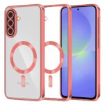 Techsuit Samsung Galaxy A36 5G / A56 5G MagSafe Luxury Crystal Θήκη με Πλαίσιο Σιλικόνης Διάφανη - Red