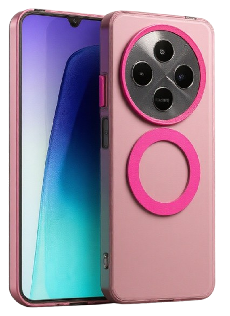Techsuit Xiaomi Redmi 14C / Poco C75 CandyCase MagSafe Θήκη με Πλαίσιο Σιλικόνης - Pink