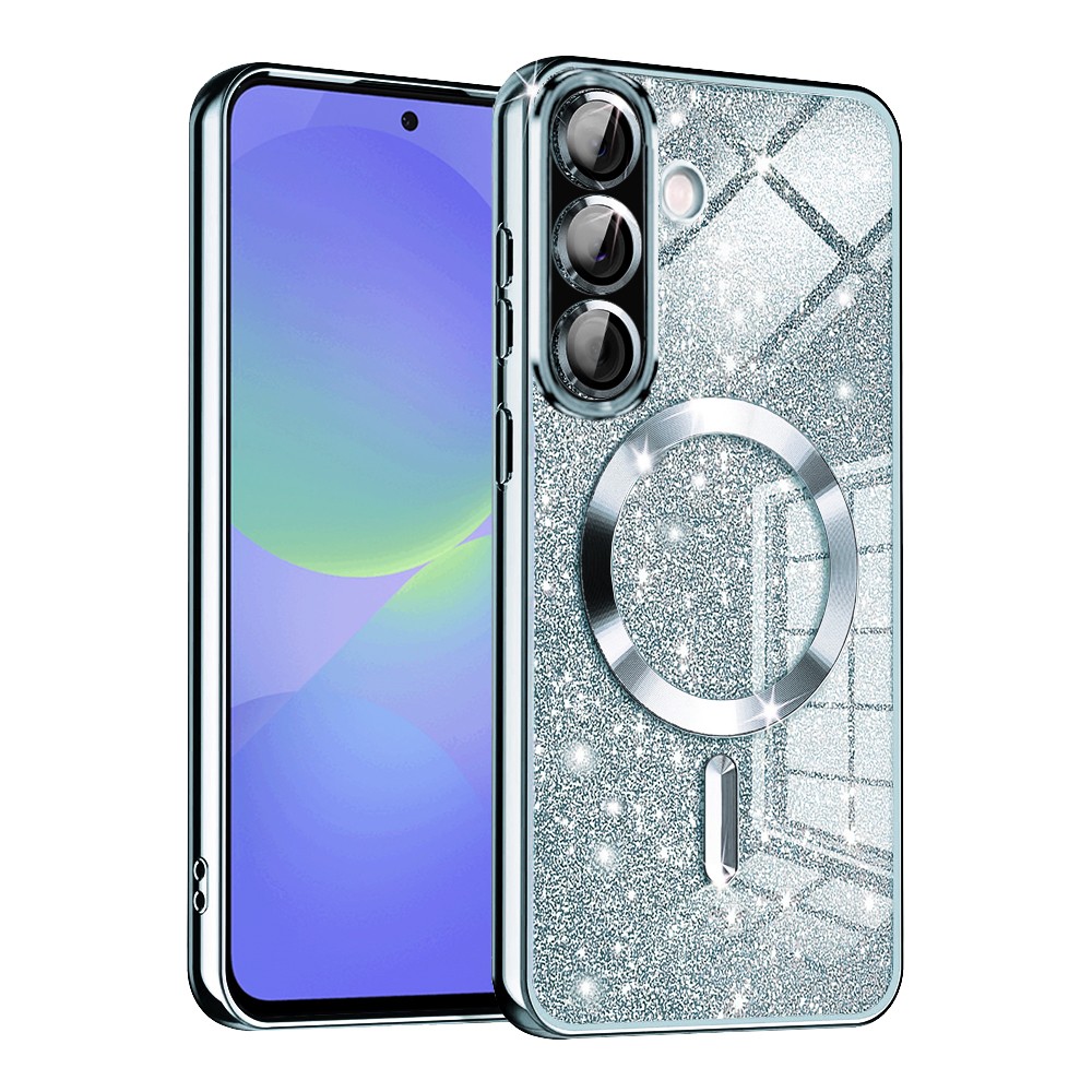 Techsuit Samsung Galaxy A36 5G / A56 5G MagSafe Luxury Glitter Θήκη Σιλικόνης - Light Blue