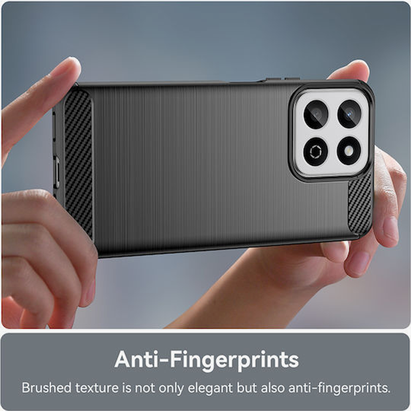 Techsuit Xiaomi Redmi 14C 4G / Poco C75 Brushed Carbon Θήκη Σιλικόνης - Black