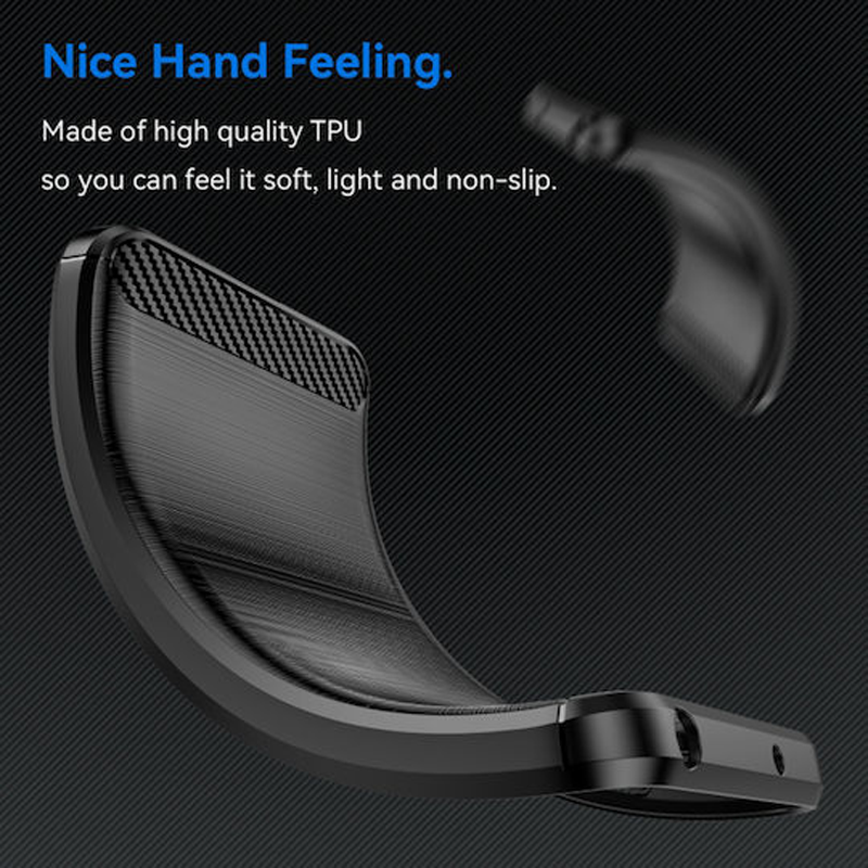 Techsuit Xiaomi Redmi 14C 4G / Poco C75 Brushed Carbon Θήκη Σιλικόνης - Black