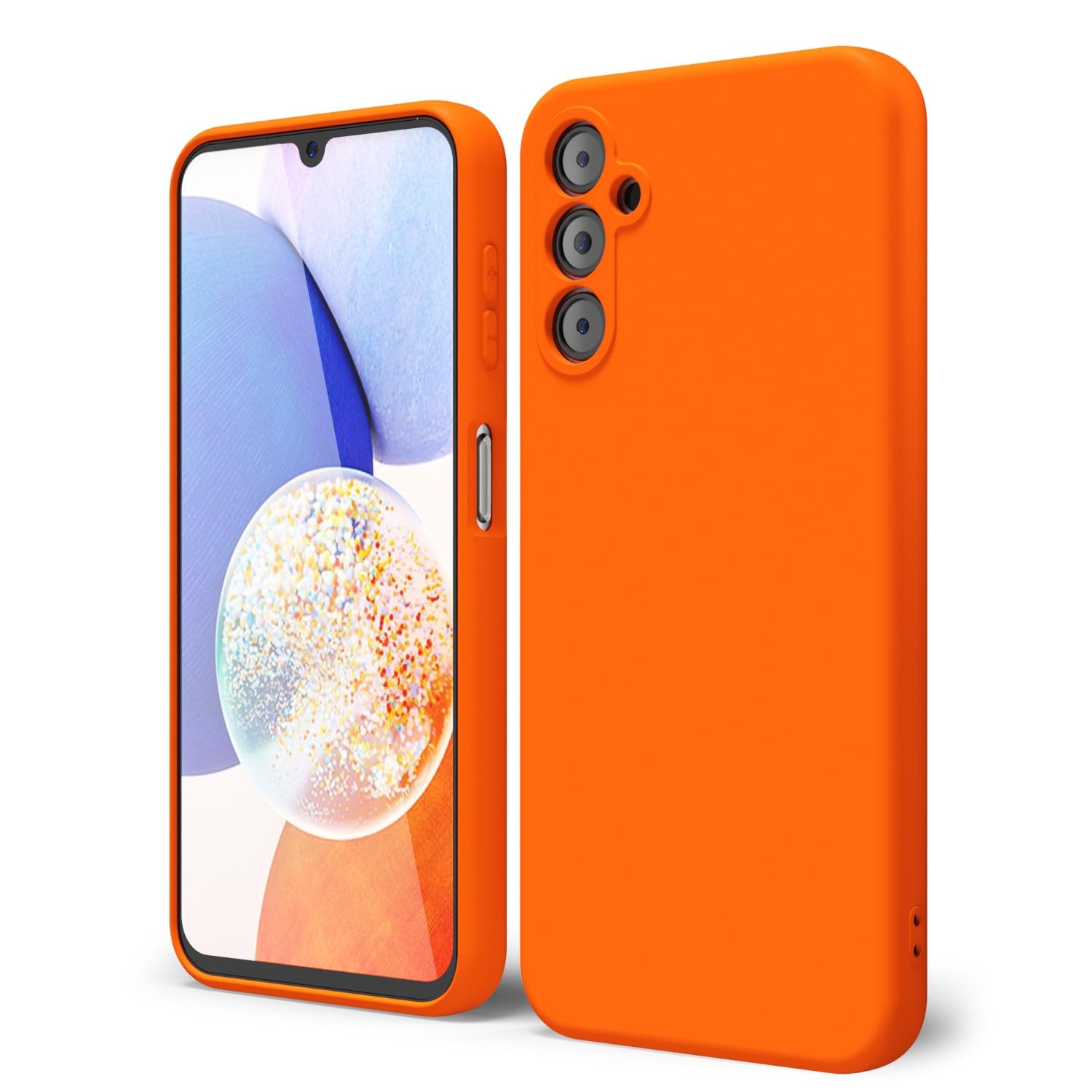 Forcell Samsung Galaxy A24 5G/4G Soft Touch Θήκη Σιλικόνης - Orange
