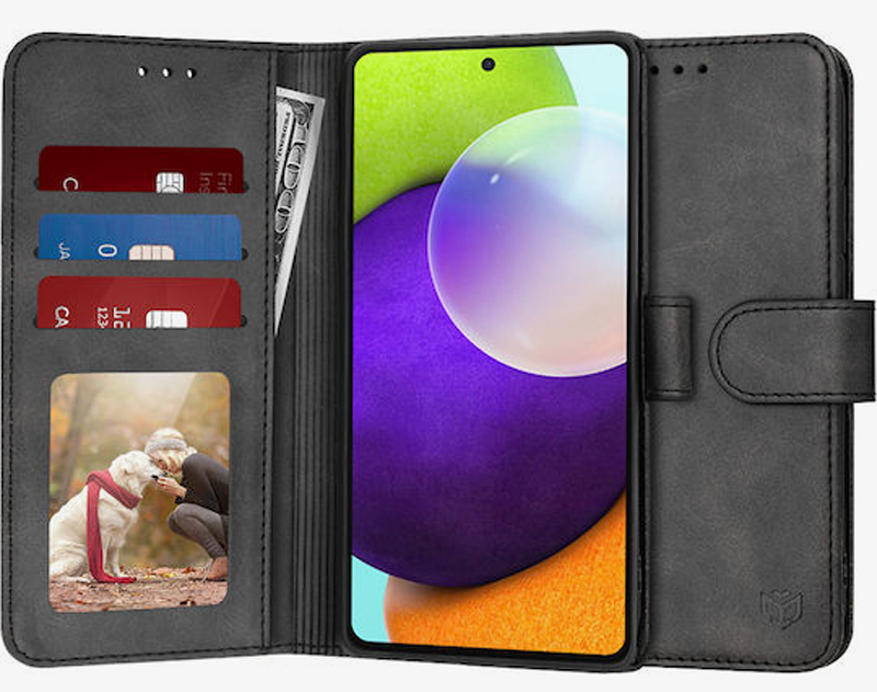 Techsuit Samsung Galaxy A52 4G / A52 5G / A52s Diary Θήκη Βιβλίο - Black