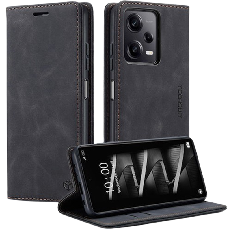 Techsuit Samsung Galaxy A52 4G / A52 5G / A52s Confy Cover Θήκη Βιβλίο - Black