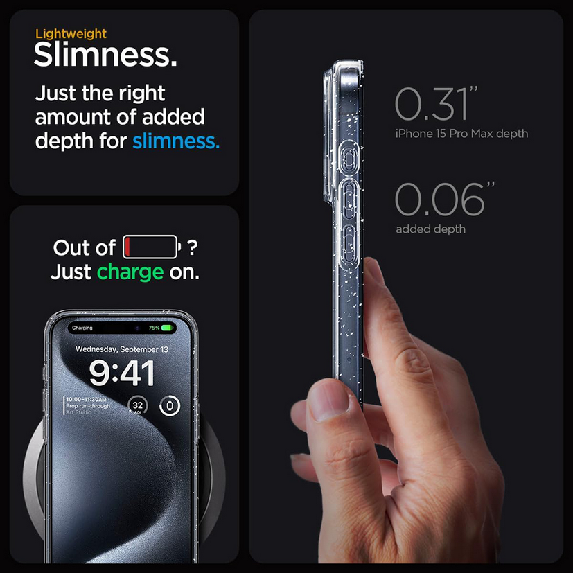 Techsuit Xiaomi Redmi 15 4G / 5G SparkleSkin Series Glitter Θήκη Σιλικόνης - Διάφανη