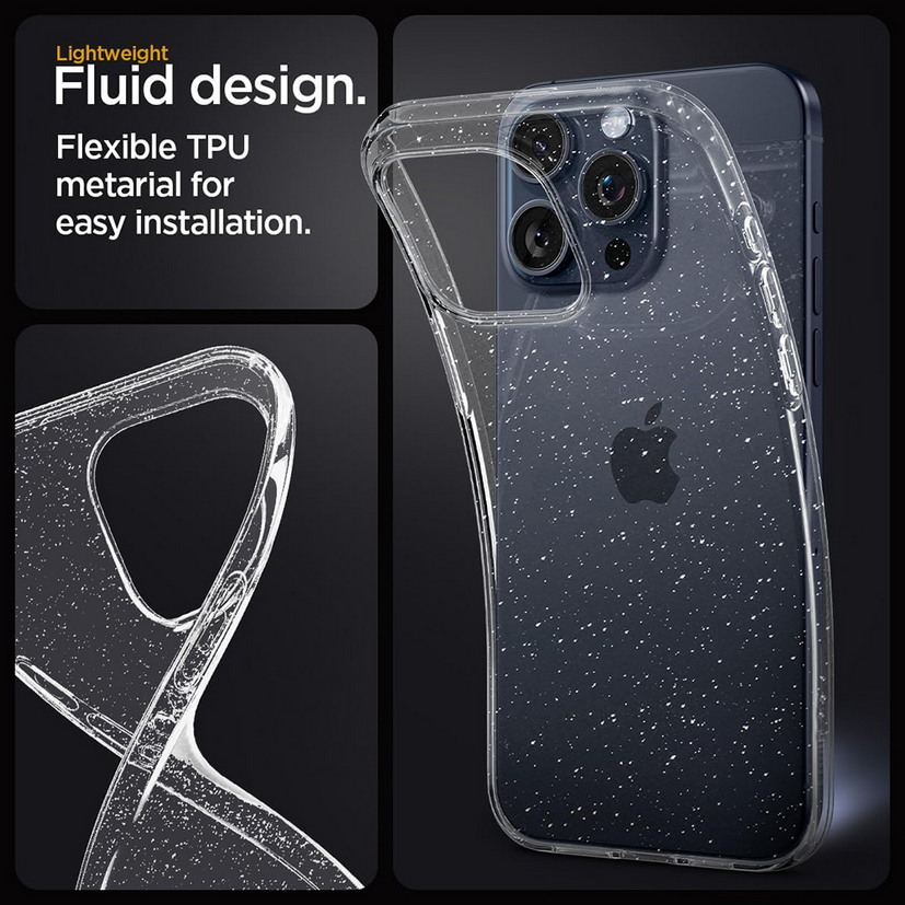 Techsuit Xiaomi Redmi 15 4G / 5G SparkleSkin Series Glitter Θήκη Σιλικόνης - Διάφανη