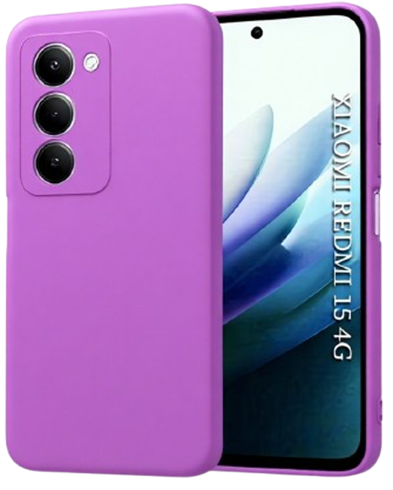 Techsuit Xiaomi Redmi 15 4G / 5G SoftFlex Θήκη Σιλικόνης - Purple