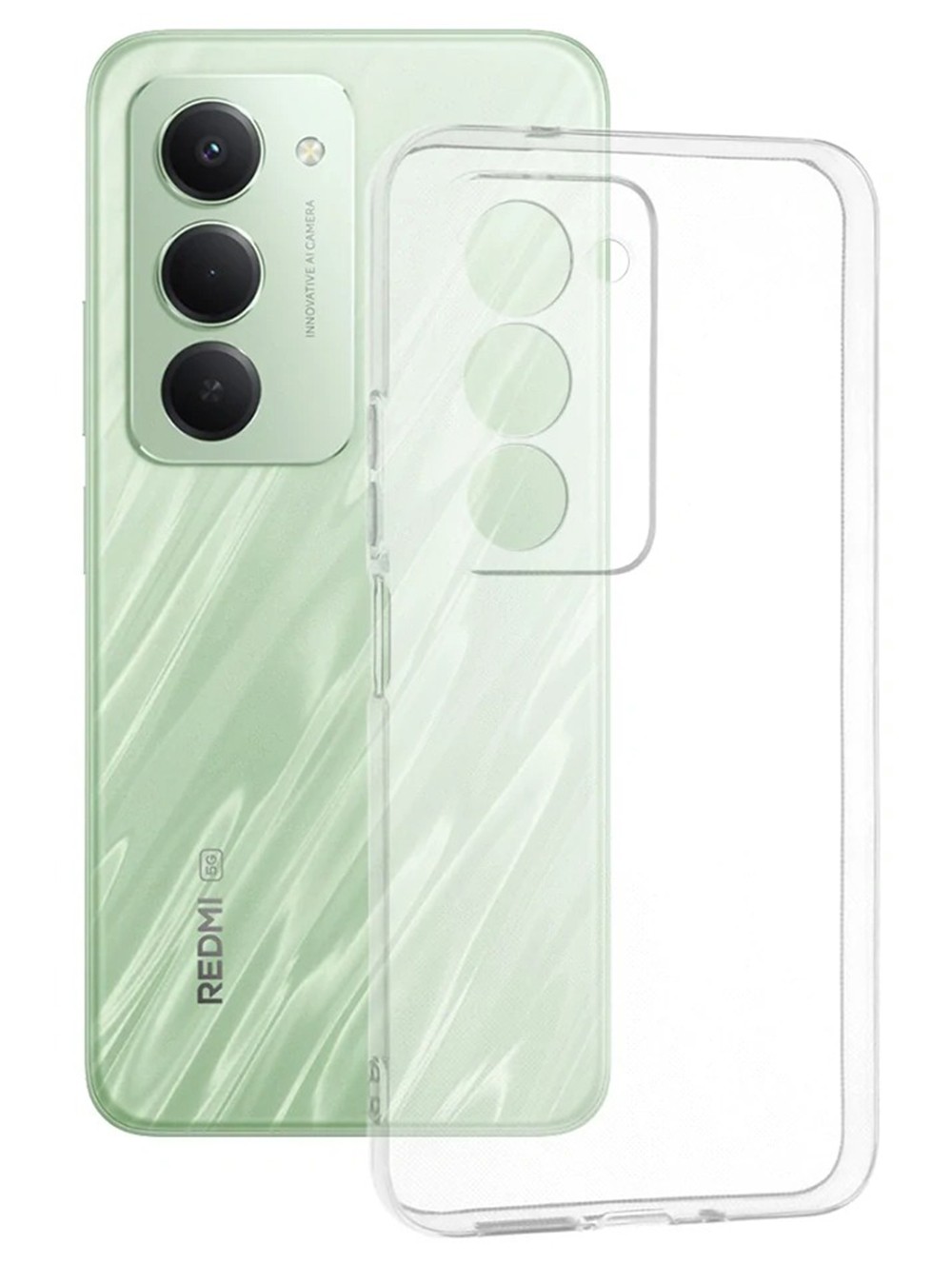 Techsuit Xiaomi Redmi 15 4G / 5G Θήκη Σιλικόνης - Διάφανη