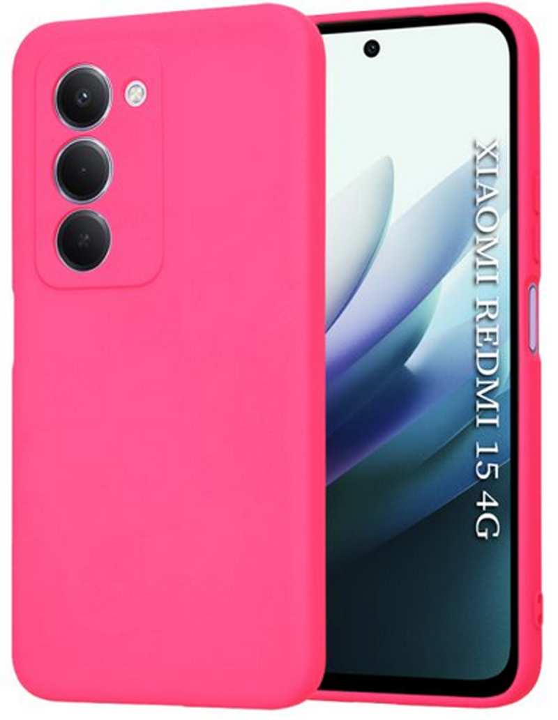 Techsuit Xiaomi Redmi 15 4G / 5G SoftFlex Θήκη Σιλικόνης - Hot Pink