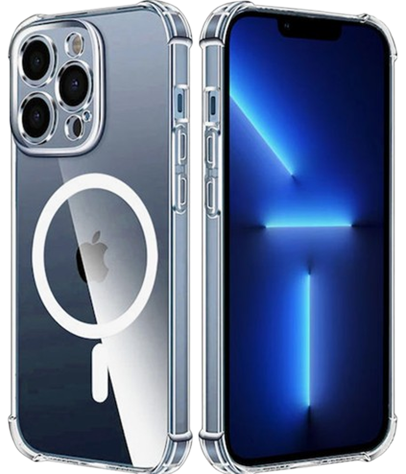 Techsuit iPhone 14 Pro Max MagSafe Shockproof Clear Θήκη Σιλικόνης - Διάφανη