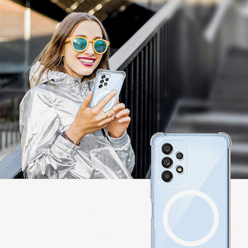 Techsuit iPhone 14 Pro Max MagSafe Shockproof Clear Θήκη Σιλικόνης - Διάφανη