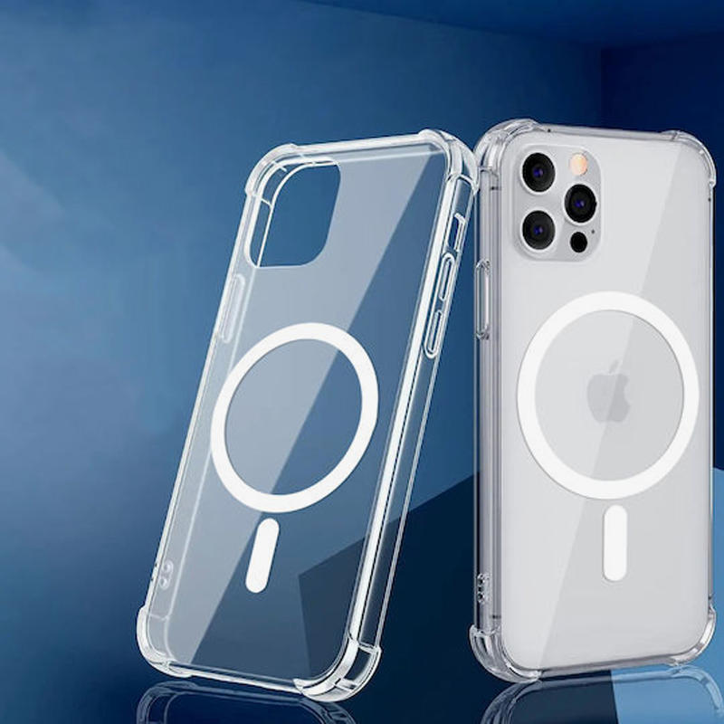 Techsuit iPhone 14 Pro Max MagSafe Shockproof Clear Θήκη Σιλικόνης - Διάφανη