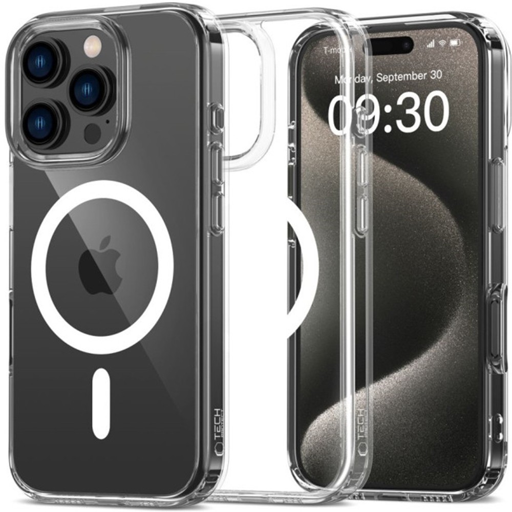 Tech Protect iPhone 16 Pro Max Magsafe Flexair Hybrid Θήκη Διάφανη - Glitter
