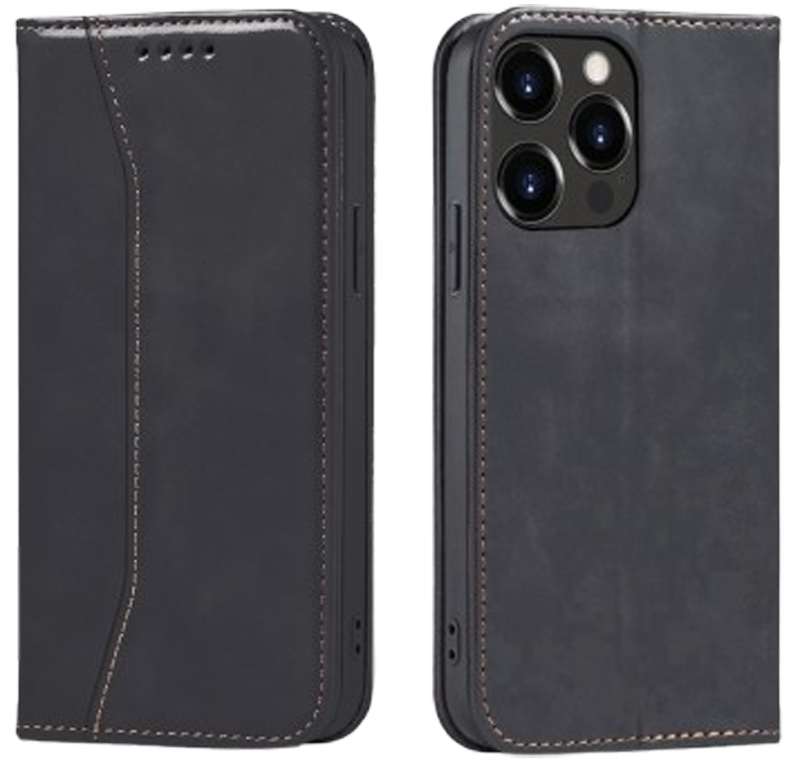 Tel1 iPhone 14 Magnet Fancy Θήκη Βιβλίο - Black