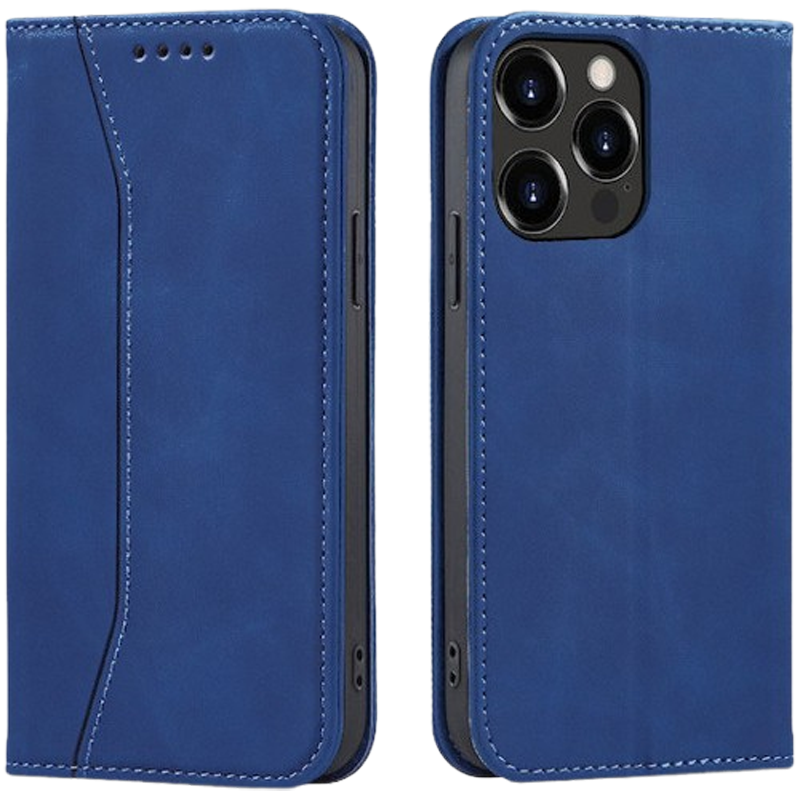 Tel1 iPhone 14 Magnet Fancy Θήκη Βιβλίο - Blue
