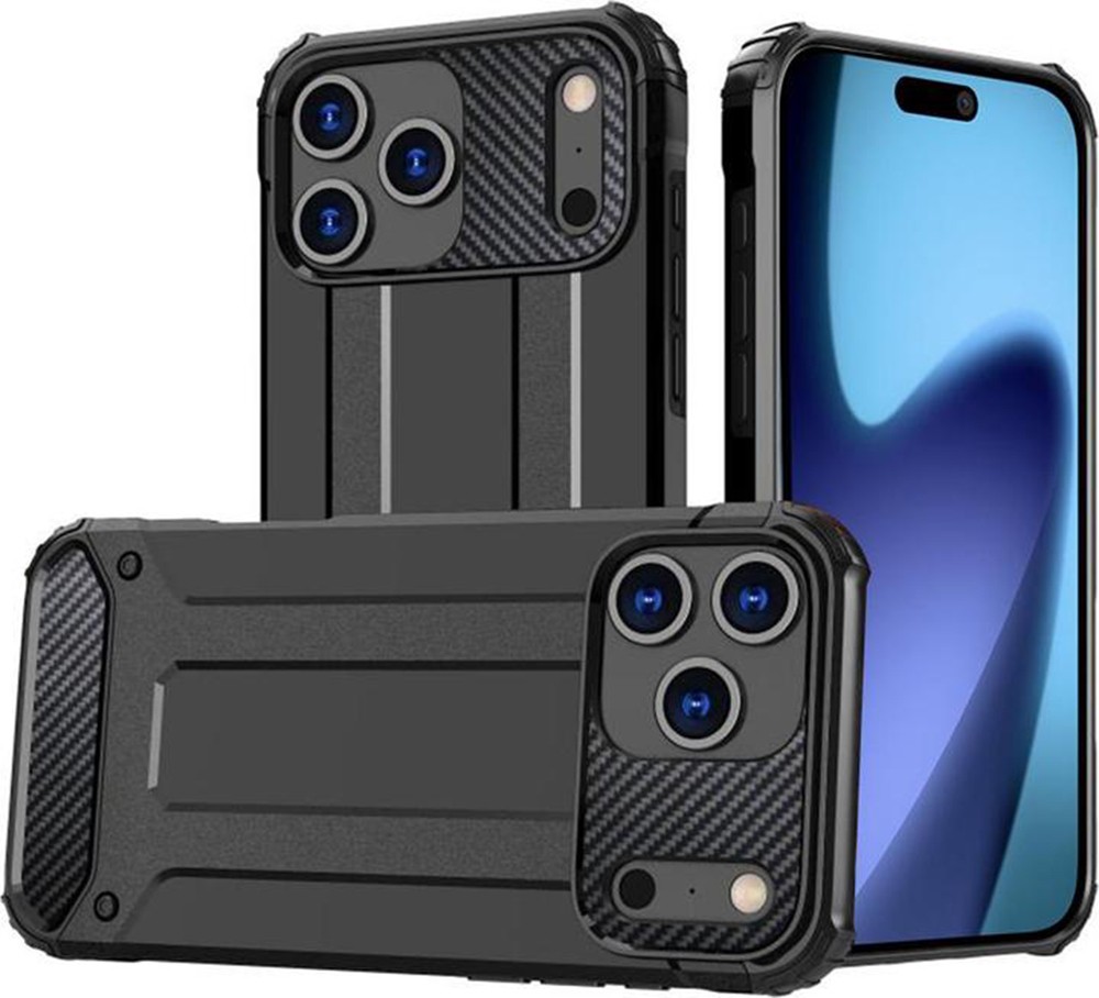 Techsuit iPhone 17 Pro Max Hybrid Armor Θήκη Σκληρή - Black
