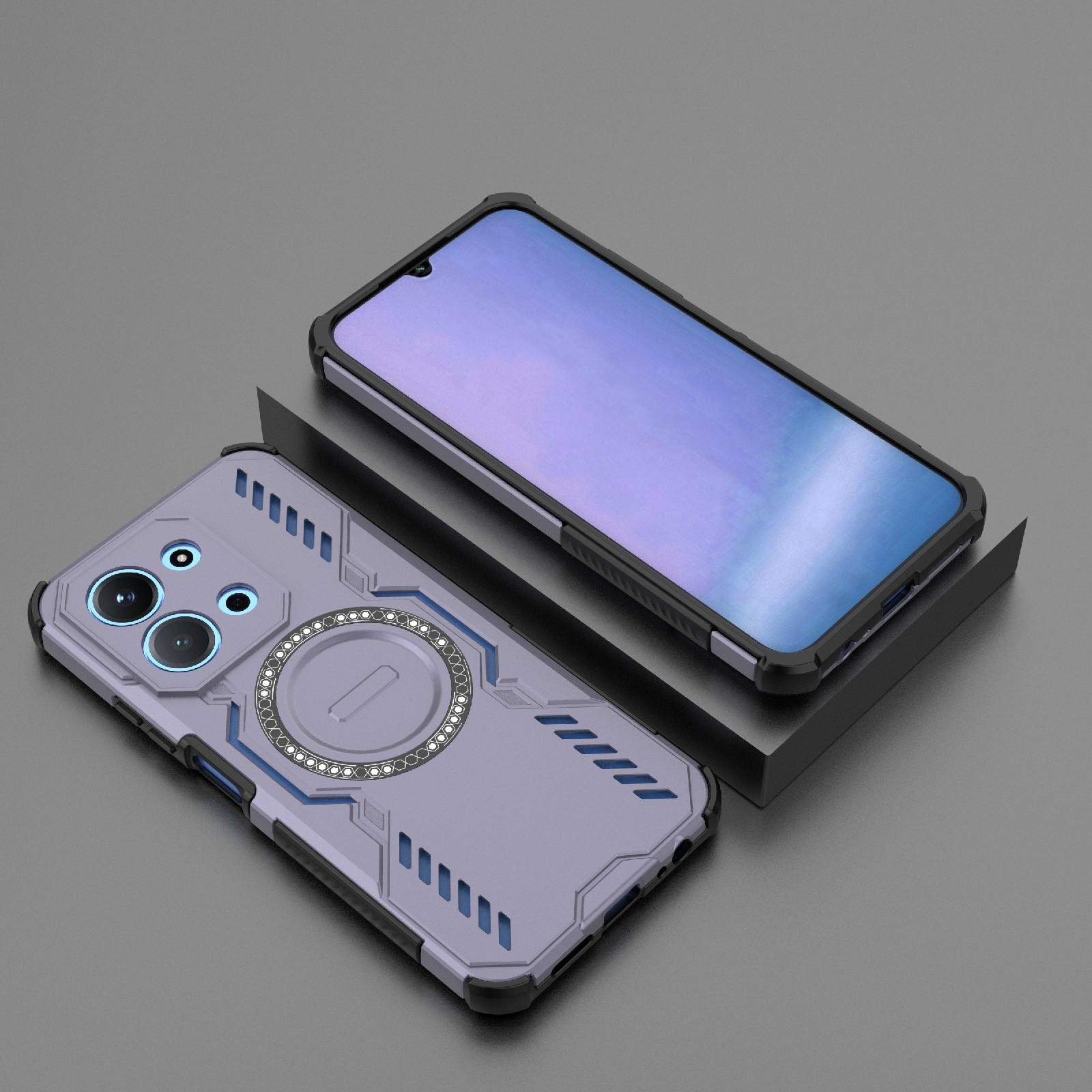 Butterfly Armor Xiaomi Redmi 15C 4G / Poco C85 MagSafe Shockproof Θήκη Σκληρή - Purple