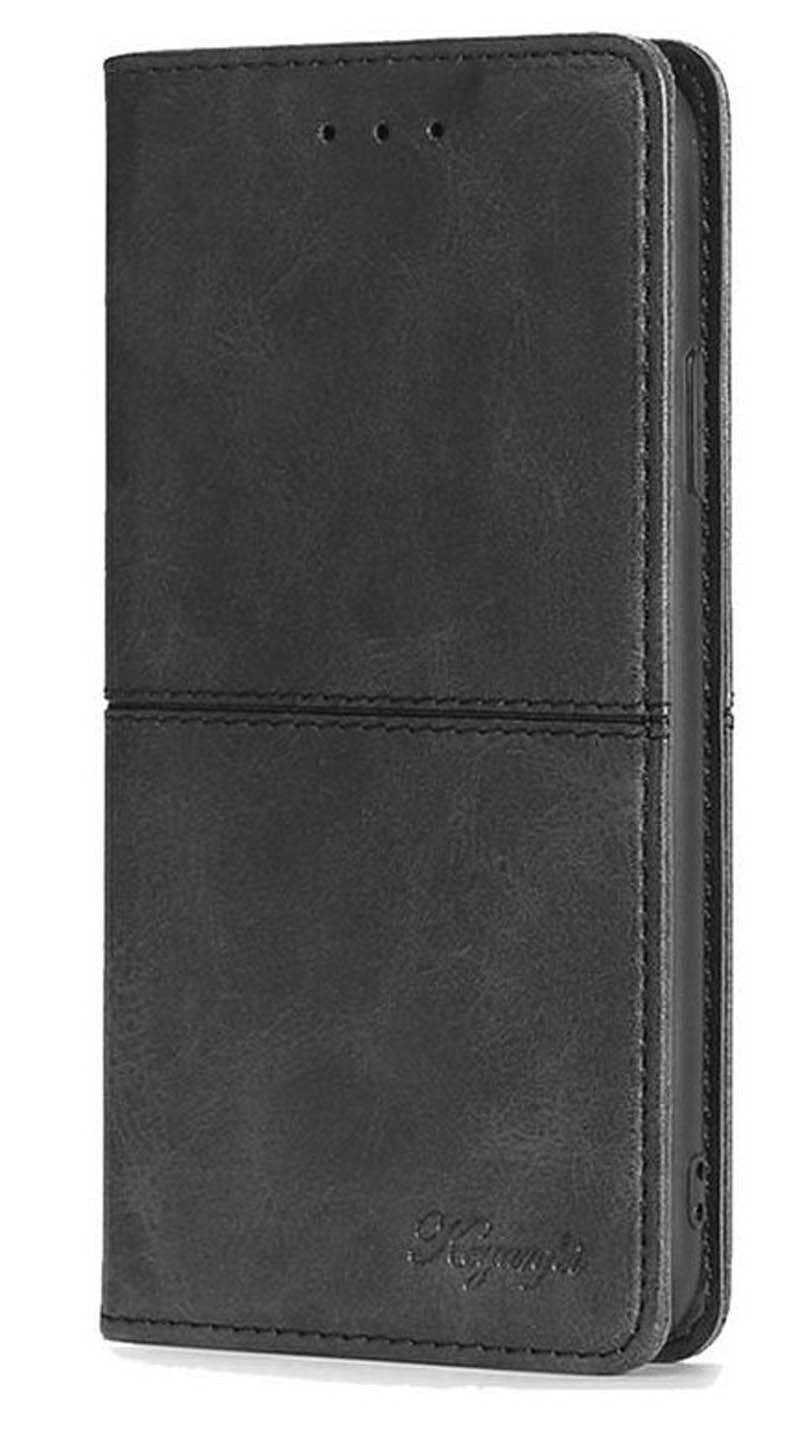 ENKAY Xiaomi Redmi 15C 4G / Poco C85 Cow Texture Magnetic Θήκη Βιβλίο - Black