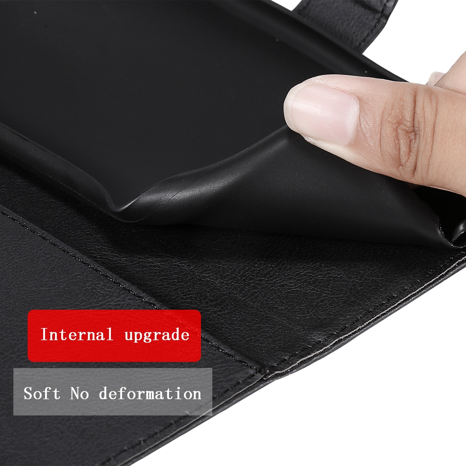 Solid Xiaomi Poco X3 NFC / Poco X3 Pro Color Horizontal Flip with Card Slots & Lanyard Θήκη Βιβλίο - Black