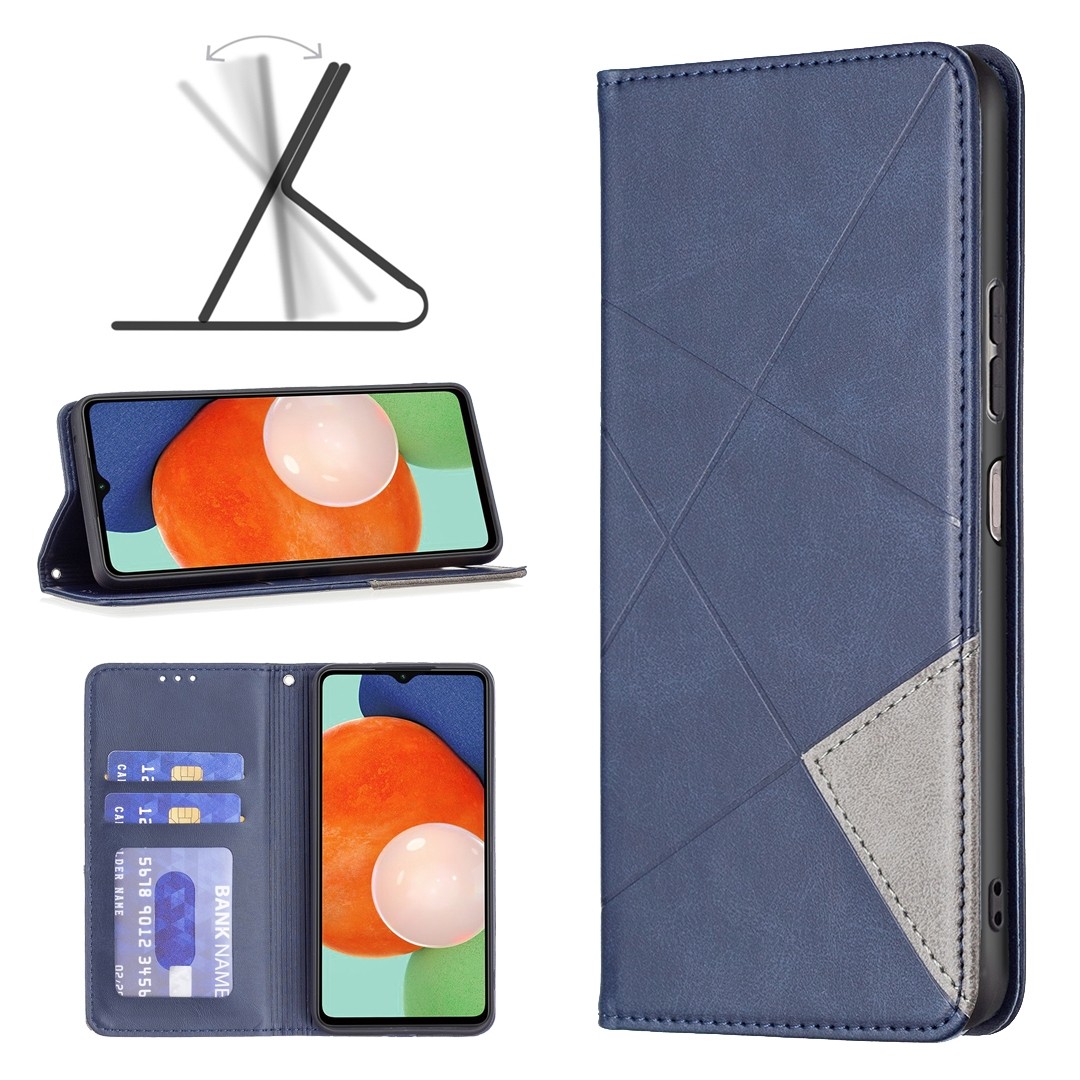 Binfen Color Samsung Galaxy A13 4G Prismatic Invisible Magnetic Θήκη Βιβλίο - Blue