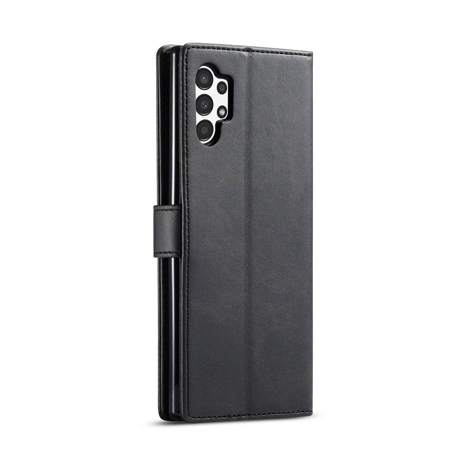 LC.IMEEKE Samsung Galaxy A13 4G Calf Texture Θήκη Βιβλίο - Black