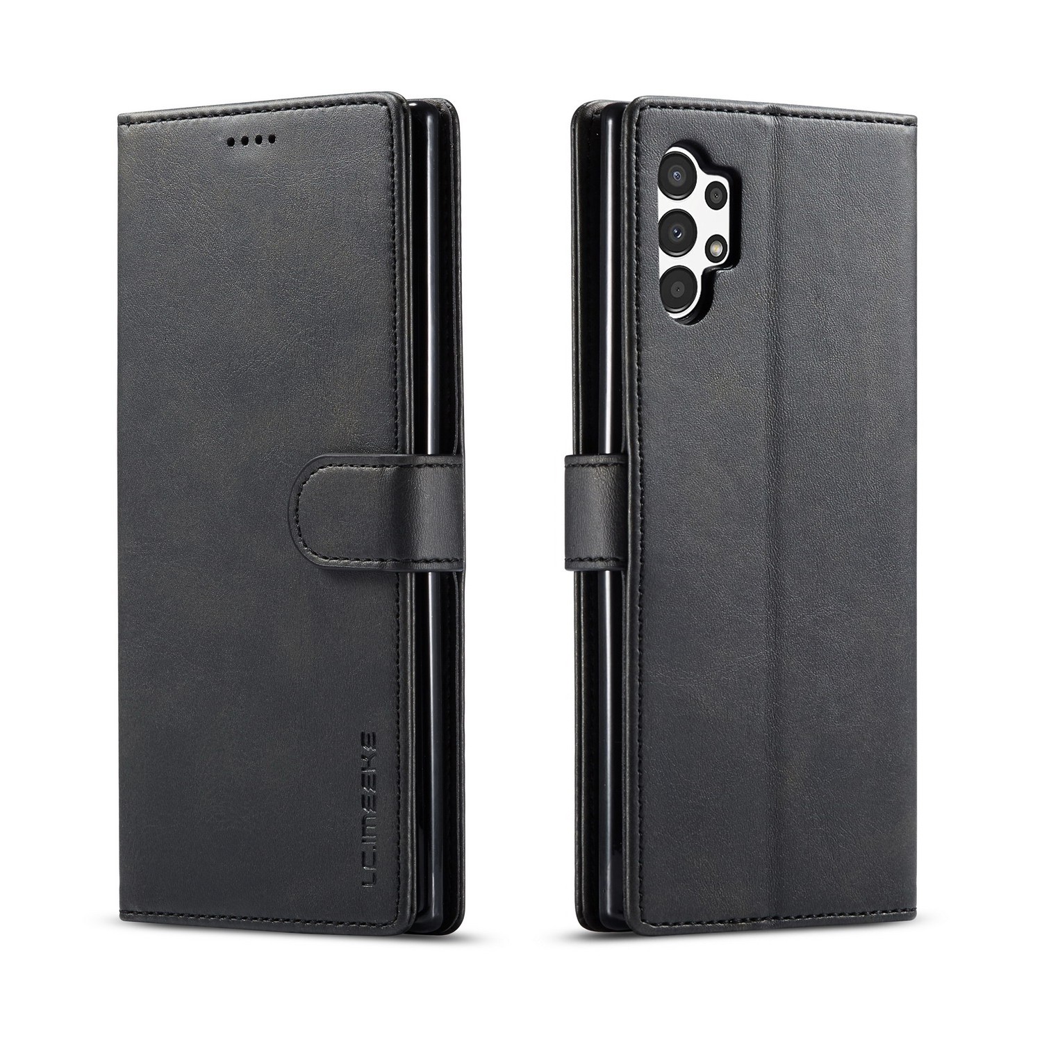 LC.IMEEKE Samsung Galaxy A13 4G Calf Texture Θήκη Βιβλίο - Black