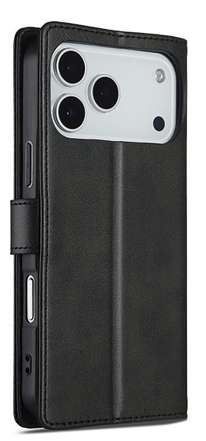 LC.IMEEKE iPhone 17 Pro Max Calf Texture Θήκη Βιβλίο - Black