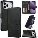 LC.IMEEKE iPhone 17 Pro Max Calf Texture Θήκη Βιβλίο - Black