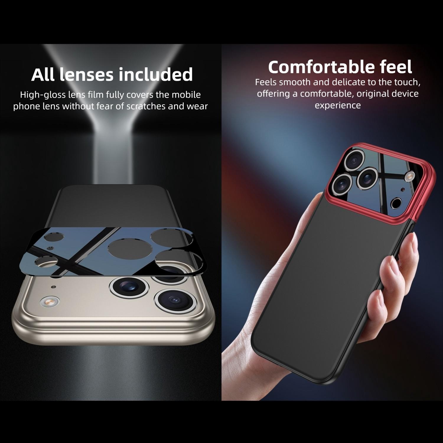 GKK iPhone 17 Pro Max Color Master Splicing Θήκη Σιλικόνης - Blue Black