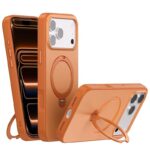 Enkay iPhone 17 Pro Max MagSafe Contrast Color Rotation Holder Θήκη Σκληρή - Orange
