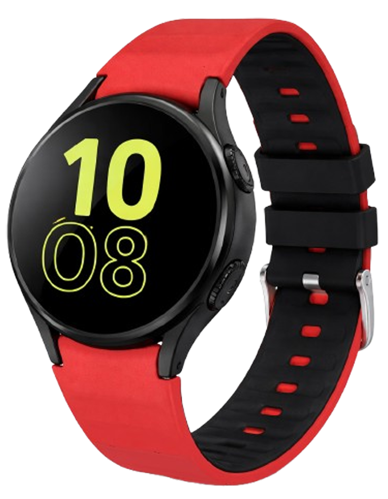 Λουράκι Samsung Galaxy Watch FE / 7 / 6 / 5 / 4 Silicone - Red / Black