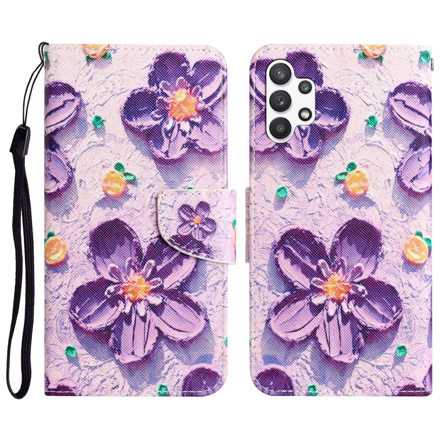 Pattern Samsung Galaxy A13 4G Colored Drawing Θήκη Βιβλίο με Σχέδιο