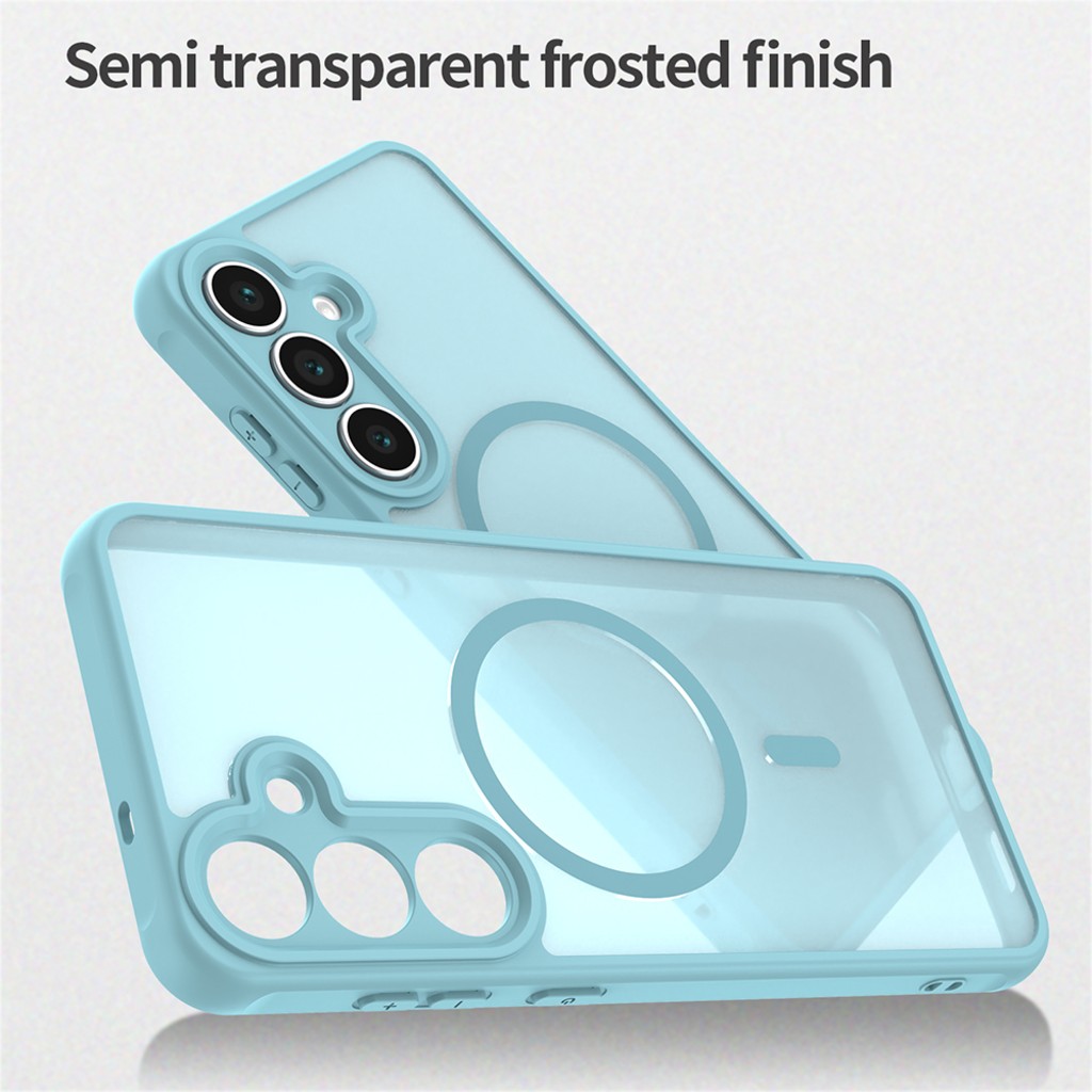 Techsuit Samsung Galaxy S25 FE MagSafe Halofrost II Θήκη Σκληρή Φιμέ - Mint Green