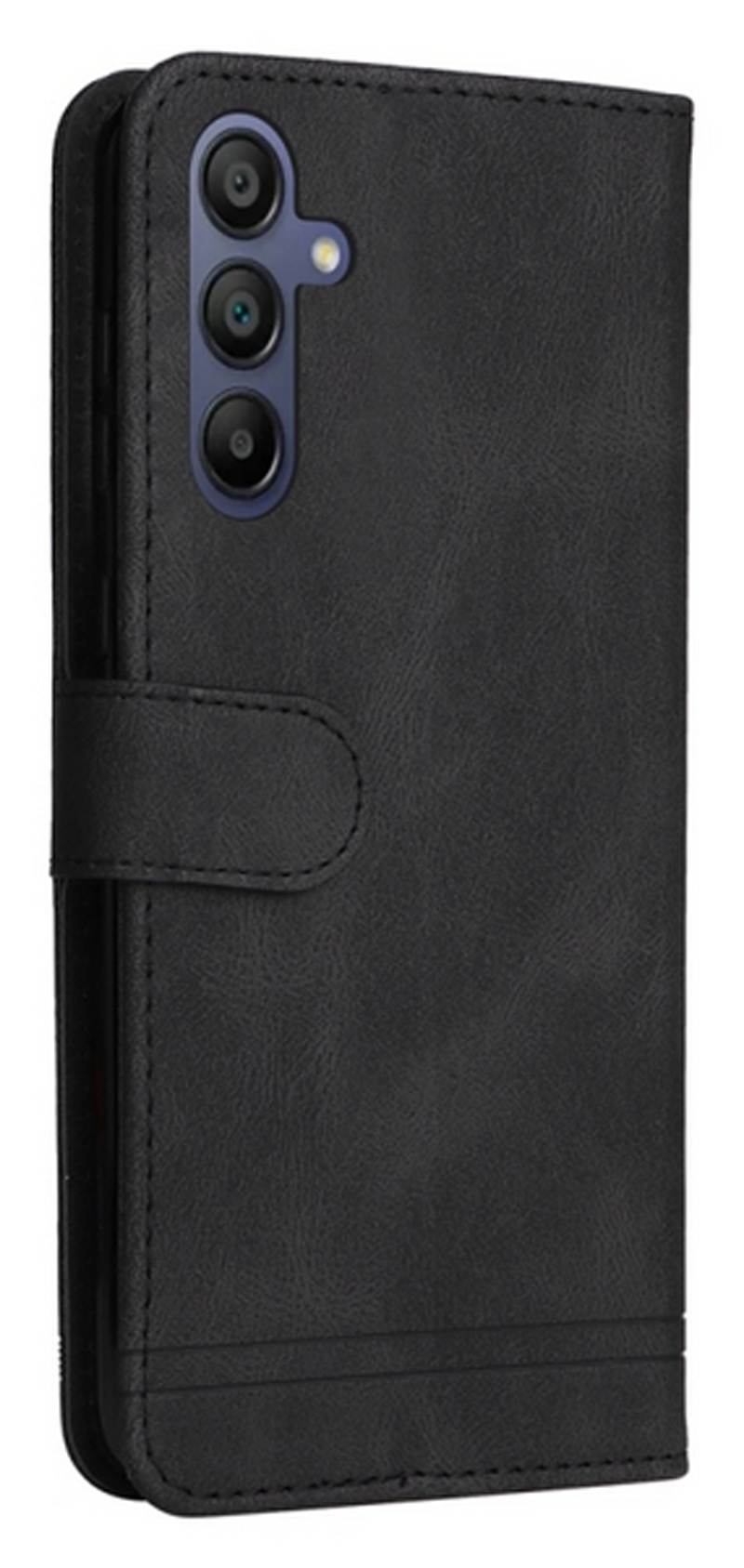 ENKAY Samsung Galaxy A26 5G / A17 Skin Feel Life Tree Θήκη Βιβλίο - Black