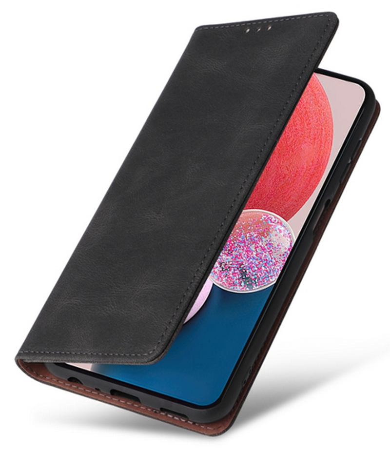 ENKAY Samsung Galaxy A13 4G Simple Suction Closure Θήκη Βιβλίο - Black