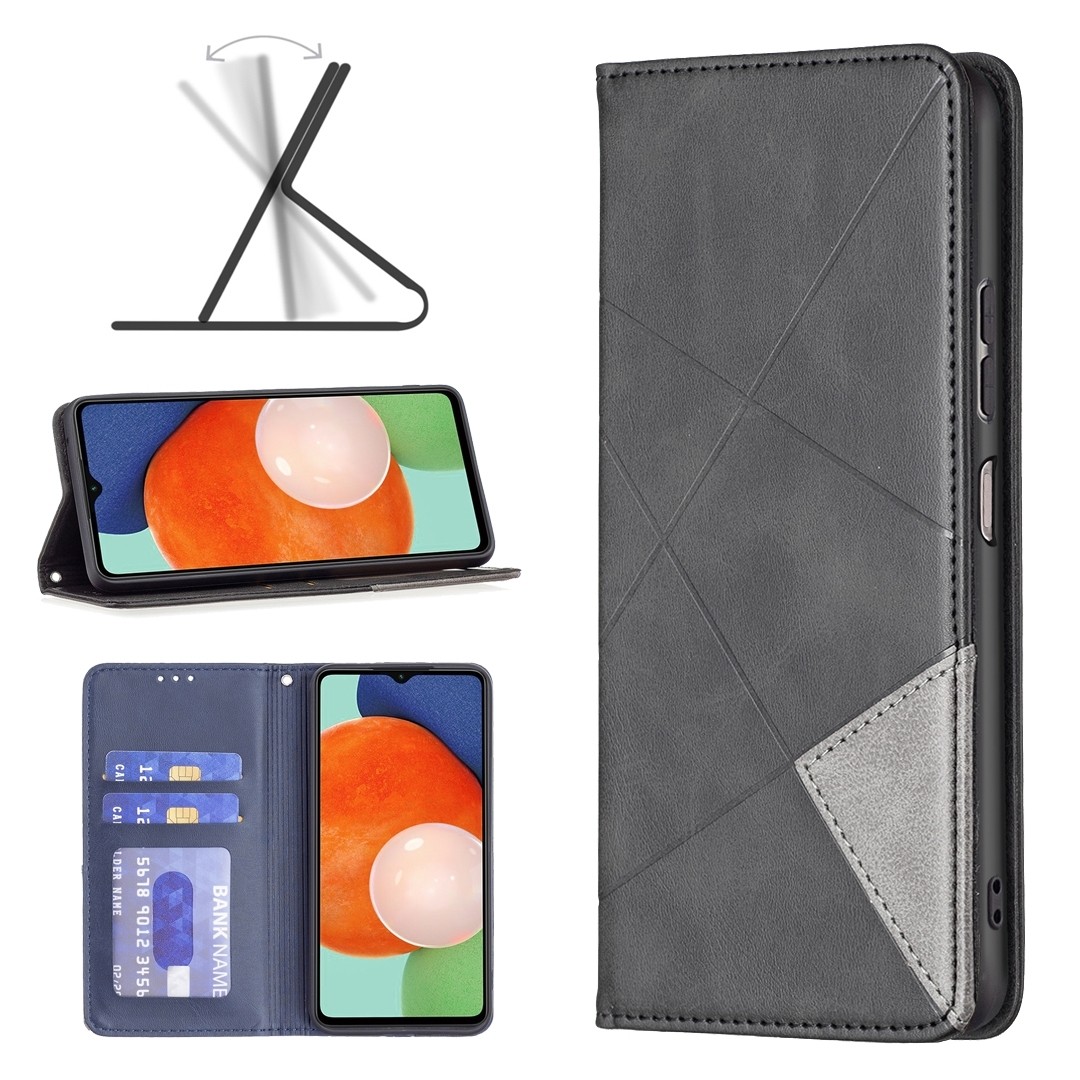 Binfen Color Samsung Galaxy A13 4G Prismatic Invisible Magnetic Θήκη Βιβλίο - Black