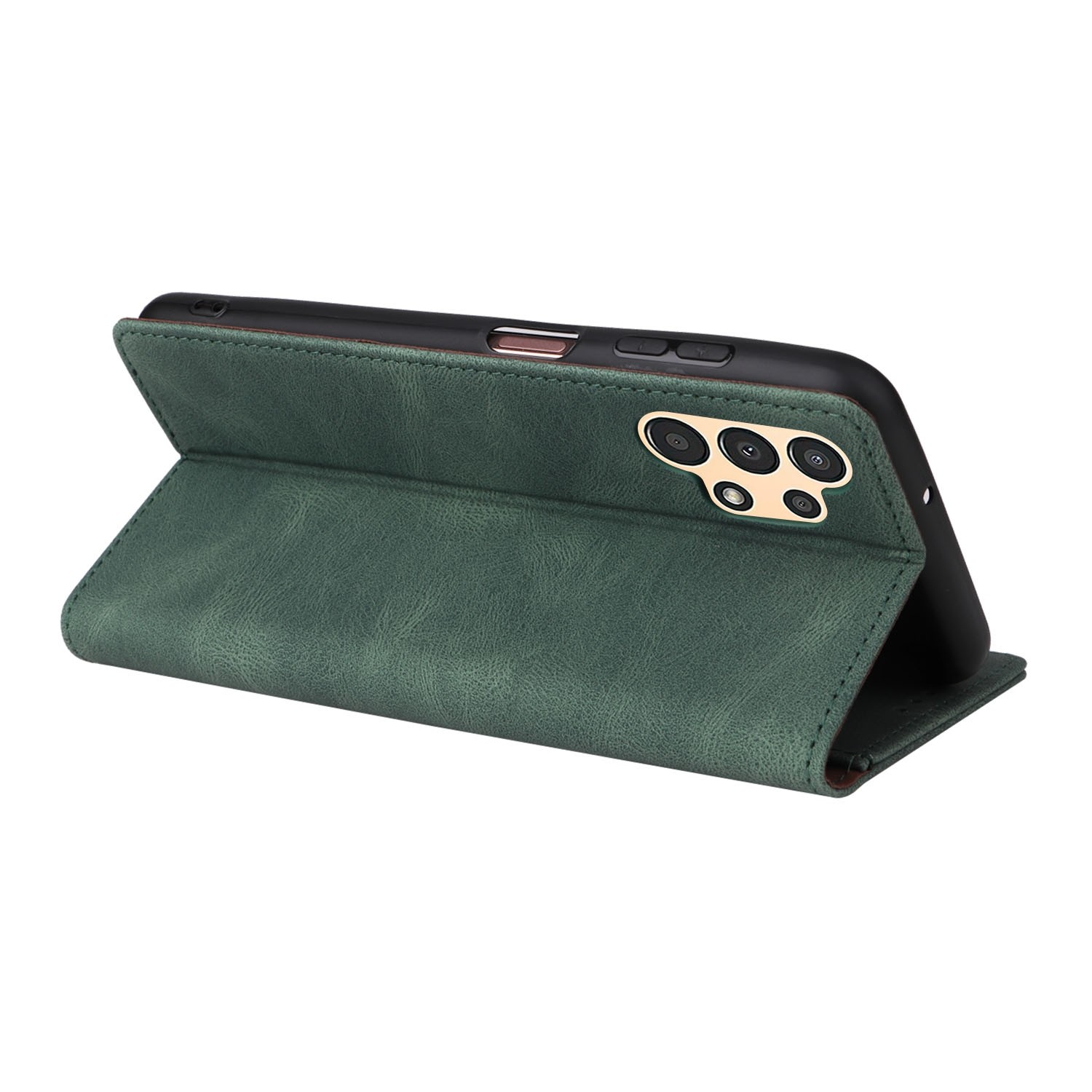 ENKAY Samsung Galaxy A13 4G Simple Suction Closure Θήκη Βιβλίο - Green