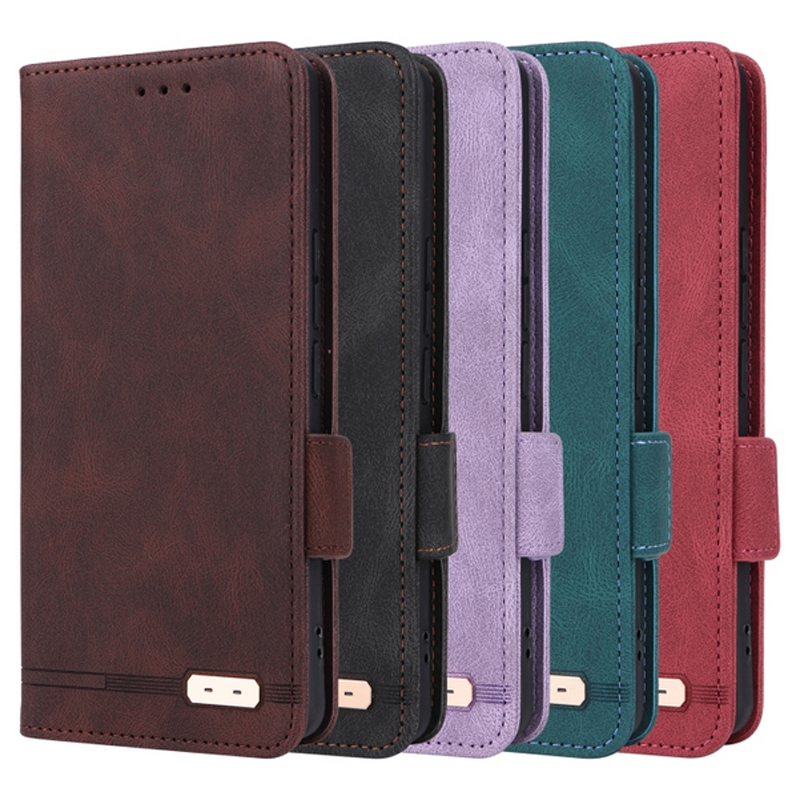 ENKAY Xiaomi Redmi 14C 4G / Poco C75 Magnetic Clasp Θήκη Βιβλίο - Red