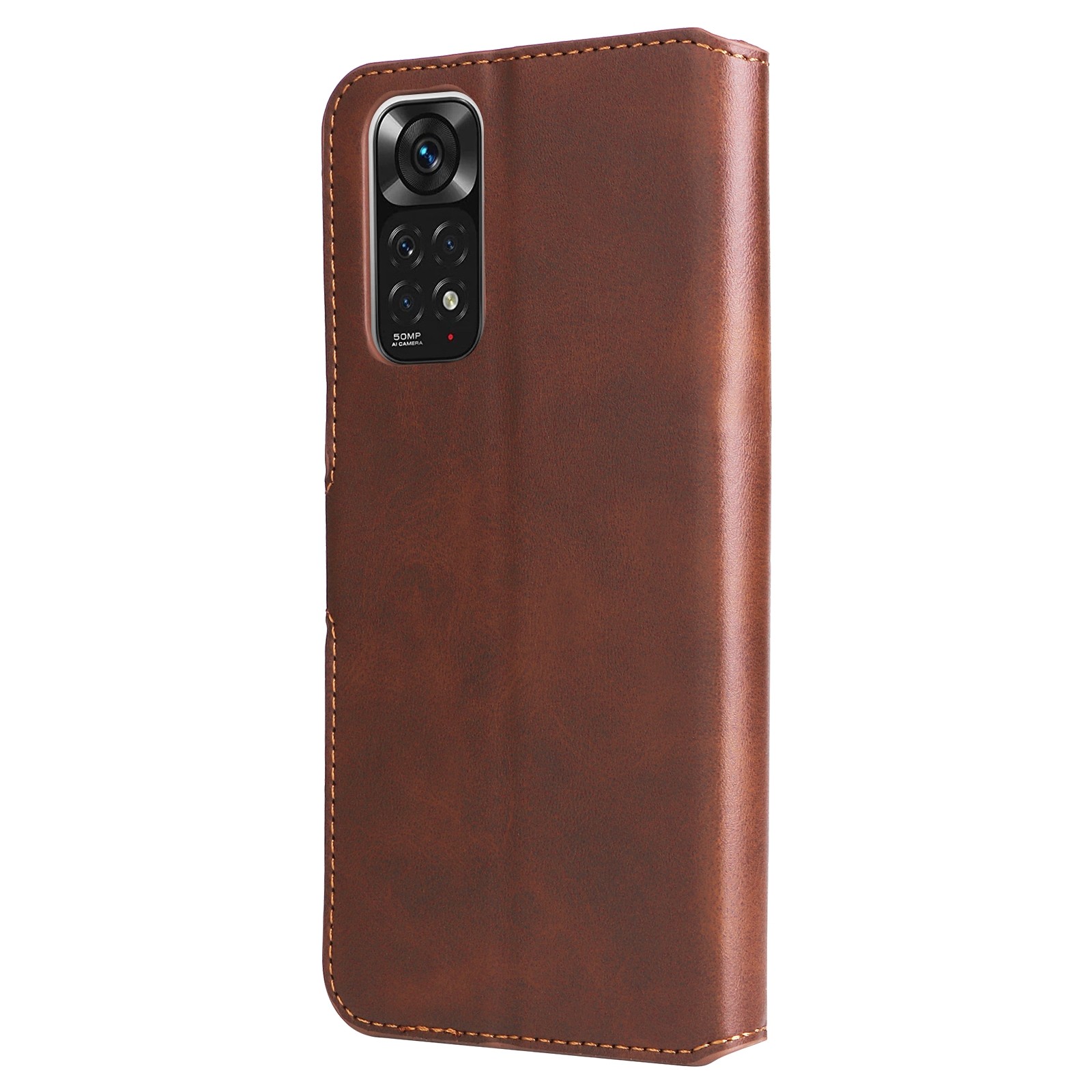 Calf Xiaomi Redmi Note 11 / Note 11S Classic Texture Flip Θήκη Βιβλίο - Brown