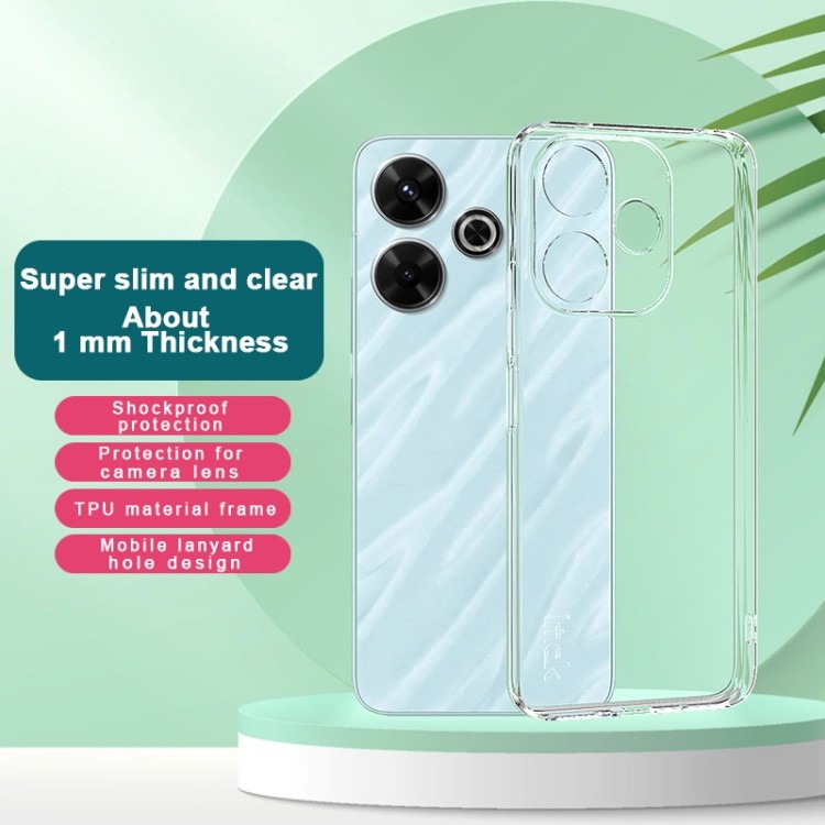 Imak Xiaomi Poco M6 4G Θήκη Σιλικόνης TPU - Διάφανη