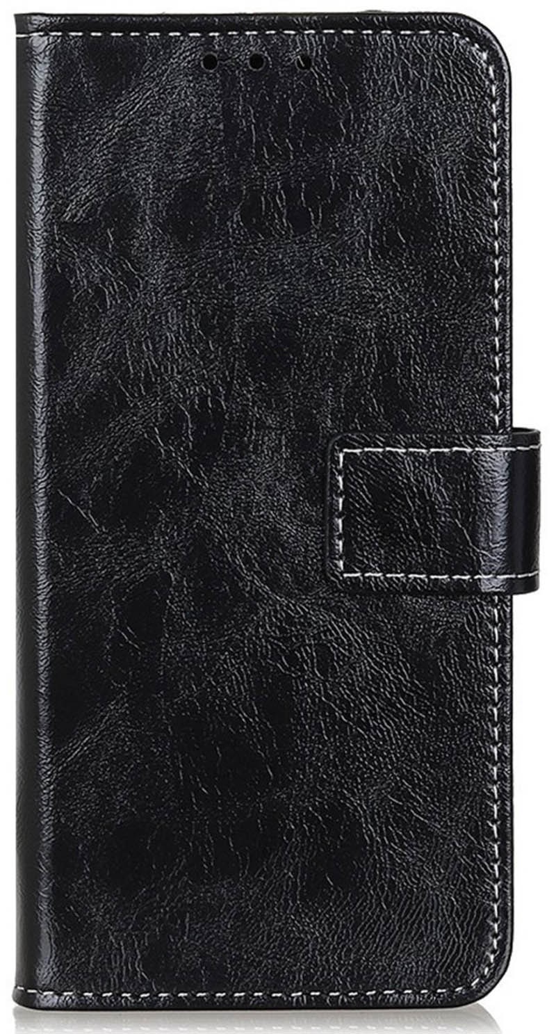 Tel1 Honor 9X Lite Retro Crazy Horse Θήκη Βιβλίο - Black
